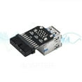 thumbnail image 5 of 20Pin to Dual USB3.0 Adapter Connverter Desktop Motherboard 19 Pin/20P Header to 2 Ports USB a Female Connector,PH21, 5 of 6