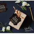 thumbnail image 5 of Darling Souvenir S'More Love For Later Tag Custom Favor Fancy Hang Tags -Dark Wood-100 Tags, 5 of 6