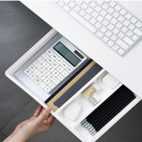 Creative Pencil Case Large Capacity Drawer Pen Box Press Pop-Up Student Storage Multi-Function Personalised Paste Tibetan Table Bottom Pen Holder Organizer for Office School Home Desk