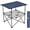 Blue, variant on Folding Camping Table- Collapsible Portable Beach Table with 4 Cup Holders & Carry Bags, Tailgate Table for Outdoor Excursion Picnic Hiking Fishing Travel Parties, Black