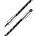 thumbnail image 2 of Cable Toslink de Cable Toslink a conector mini chapado en fibra óptica de 3,5 mm Cable de audio digital SPDIF chapado en oro Conector redondo(1.5M) EOTVIA No, 2 of 7