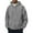 Gray, variant on Yiaimeir Mens Ribbed Knit Pullover Hoodie Long Sleeve Casual Loose Fit Hooded Sweatshirt with Kangaroo Pocket for Everyday Wear