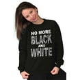 thumbnail image 3 of No More Black and White Zebra Print Women Crewneck Sweatshirt Brisco Brands L, 3 of 6