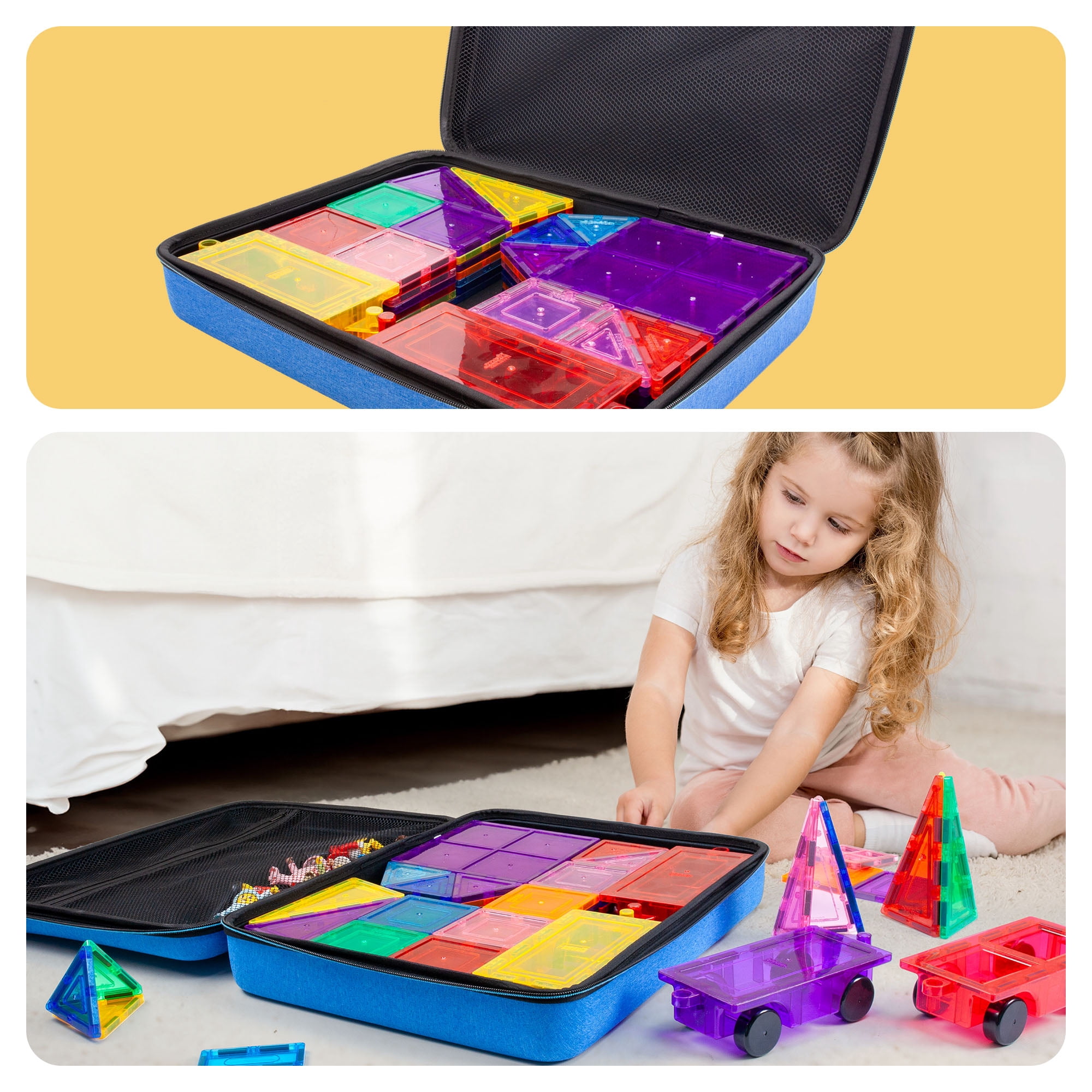 PicassoTiles Toy Carry Case Storage Box Organizer Portable Travel