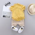 thumbnail image 4 of Toddler Outfits Boys Cartoon Set Tops Shorts Summer Baby T Shirt Boys Outfits Set Boy Clothes Yellow 2 Years-3 Years, 4 of 4