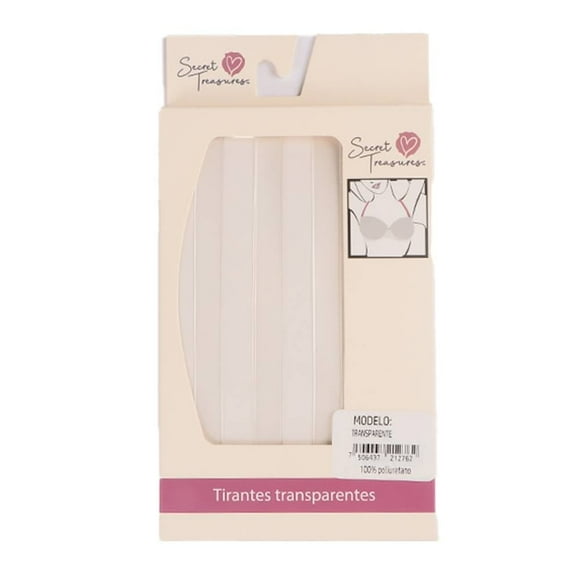 Tirantes Secret Treasures para Brasier, Transparente 2 Pares UNICA