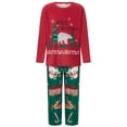 thumbnail image 2 of SUNSIOM Family Matching Christmas Sleepwear Set Tree Print Long Sleeve Round Neck Tops/Romper Trousers Pajama Set, 2 of 10