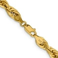thumbnail image 4 of Diamond2Deal 10K Yellow Gold 5.4 mm Semi-Solid Rope Chain Necklace for Mens 28", 4 of 7