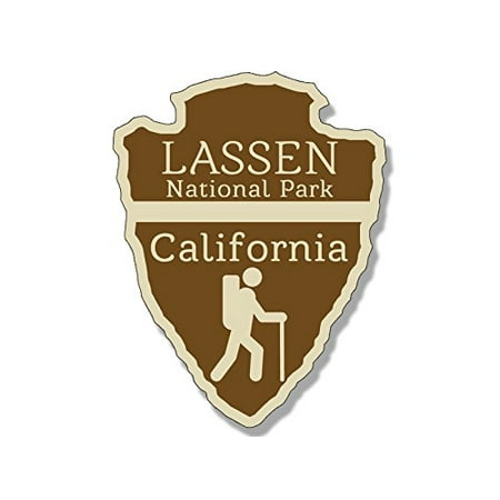 Arrowhead Shaped LASSEN National Park Sticker (rv hiking