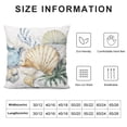 thumbnail image 5 of Nawypu  Nautical Coastal Throw Pillow Covers Ocean Themed Beach Seashell Coral Starfish Pillows Case Soft  Cushion Covers for Outdoor Sofa Home Decor, 5 of 5