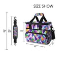 thumbnail image 3 of FORMRS Insulated Cooler Bag 24 Cans Capacity Soft Leakproof Lunch Box with Side Pockets, Green Wavy Plaid, 3 of 7