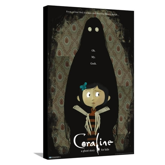 Coraline - Ghost Story One Sheet Canvas Wall Poster, 14.725" x 22.375"