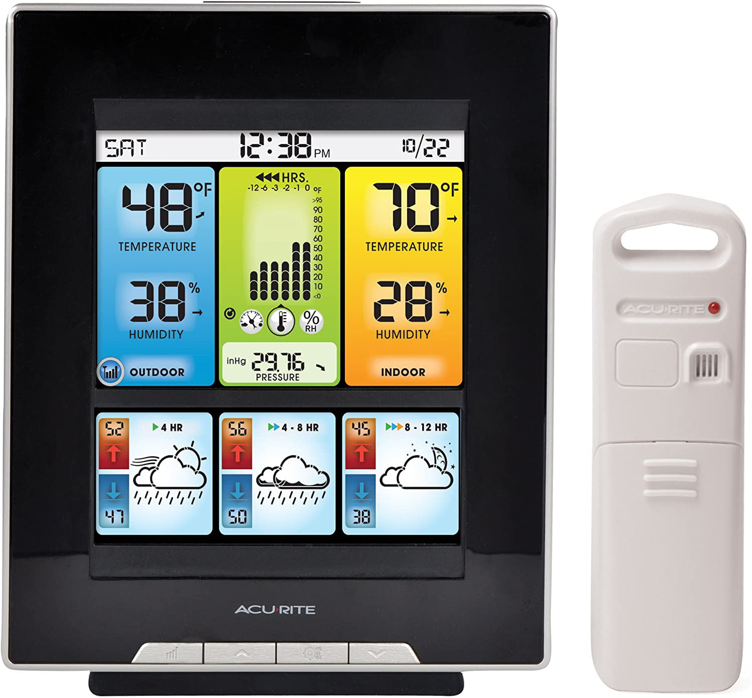 Acurite Color Weather Station With Morning Noon & Night Forecast 330 Ft 