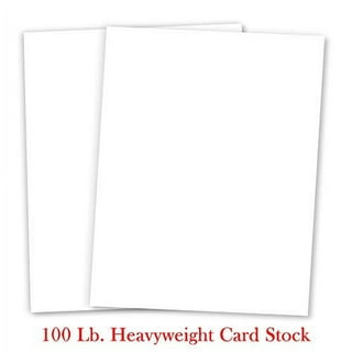  Heavyweight White Cardstock 8.5 x 11 - Thick Paper for  Printing - Inkjet/Laser 80lb Cardstock (50 Sheets) : Arts, Crafts & Sewing