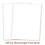 White CardStock Heavyweight | 8.5 x 11 Thick Paper Cardstock | 100lb Cover (270gsm) - 50 Sheets Per Pack