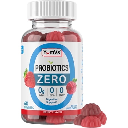 YUM-V's Probiotic Gummies, Berry Flavor, 60 Count