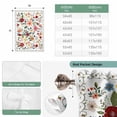 thumbnail image 6 of Watercolor Flowers Balloon Curtains for Living Room/French Door, Farmhouse Spring Floral Botanical Tie Up Curtains 63 Inch Length Energy Saving Kitchen Curtains Shades for Windows 42"x63", 6 of 8