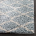 thumbnail image 3 of Safavieh Shag New York Ruben Geometric Power Loomed Blue/Ivory  Rug Runner, 2' x 8', 3 of 9