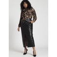 thumbnail image 4 of ELOQUII Women's Plus Size Exaggerated Tie Neck Blouse, 4 of 6
