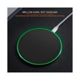 thumbnail image 4 of 1 Set Charging Pad Ultra Slim Quick Charging 10MM Induction Distance Round Multi-use Wireless Charger for Android-Black, 4 of 5