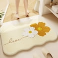 thumbnail image 1 of Creamy Style Imitation Sheep's Wool Entrance Mat For Bathroom Water Absorbent Non Slip Great For Home Shower Bathroom Use, 1 of 6