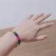 thumbnail image 3 of Xiao Hua Pulsera de arcoíris de 2 piezas, pulsera de hilo de la amistad tejida a mano, pulsera de tamaño ajustable,, 3 of 5
