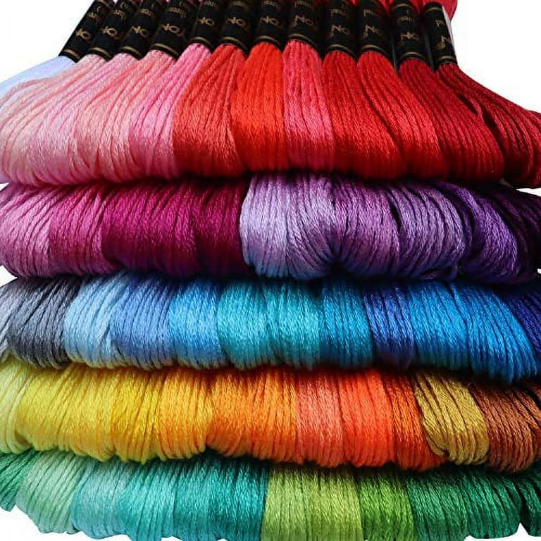 122 Skeins Embroidery Floss - Embroidery Thread - Friendship Bracelet String  for Cross Stitch, Hand Embroidery, String Art