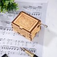 thumbnail image 3 of Caja de música de madera con manivela, caja de música You are My Sunshine, regalo para cumpleaños, Navidad, día de San Valentín, decoración del hogar, 3 of 5