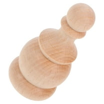 Amosfun Wood Lamp Finial Khaki for Furniture and Home Decor 1Set