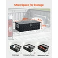 thumbnail image 2 of VEVOR 30"x13"x9.6" Heavy Duty Aluminum Truck Bed Tool Box for Pickup RV Black, 2 of 9