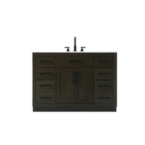 Elegant Kitchen and Bath Alden 48 Inch Single Bathroom Vanity In Mocha Brown