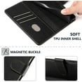 thumbnail image 5 of A13 Case Wallet,for Galaxy A13 5G Phone Case,[RFID-Blocking][Card Holder/Cash Slots][Kickstand]  Clasp Leather Protective Flip Cases Folio Cover for Samsung A13 4G/5G/A04/A04S (Black), 5 of 14