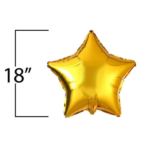 Gold Star 18″ Balloon Celebration Party Birthday Super Wedding