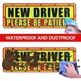 thumbnail image 4 of New Driver Magnet for Car, 3Pcs Magnetic Reflective Novice Driver Stickers, Car Exterior Accessories, New Driver Vehicle Safety Signs（Red Border） New-red Border Magnet, 4 of 5
