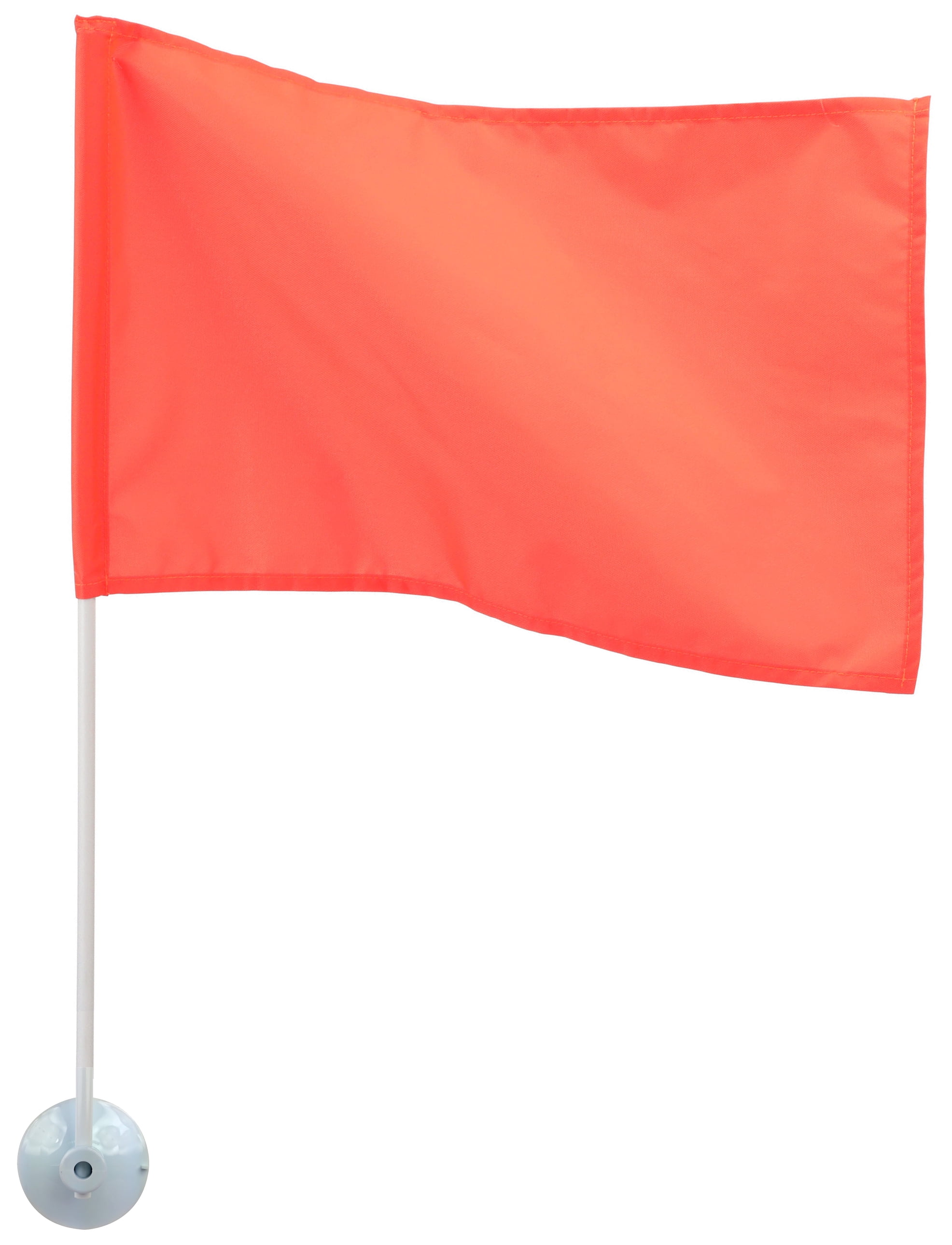 Orange Color Hand Held Safety Flag 24 inch by 24 inch Solid Material 
