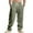 Army Green, variant on Zynviq Pants Summer Mens Drawstring Flax Loose Fit Cargo Pants Trendy Men Trousers 2025,XXXL