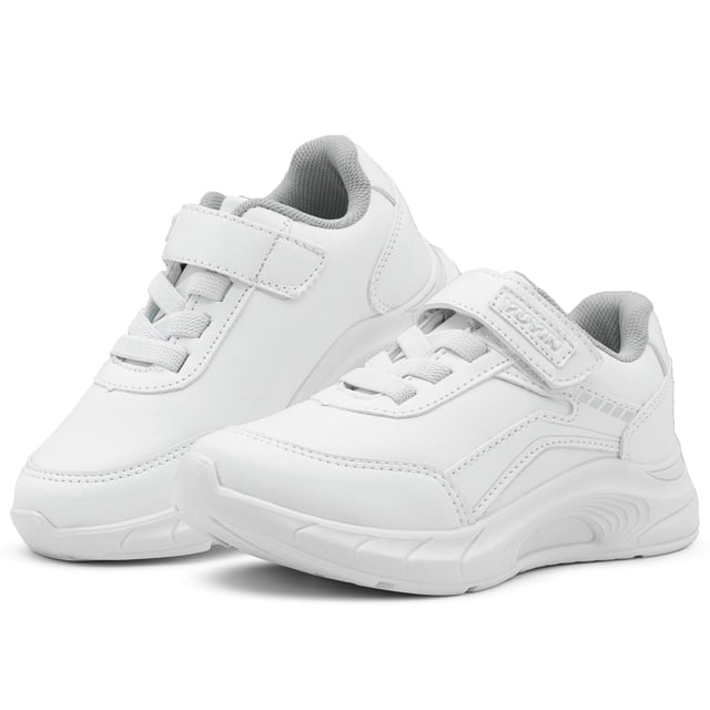 Tenis Deportivo Escolar Infantil Blanco Antiderrapantes blanco 20.5