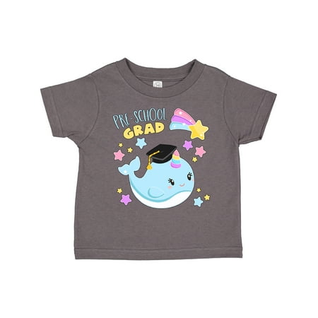 

Inktastic Pre-School Grad Cute Narwhal with Stars Gift Toddler Boy or Toddler Girl T-Shirt