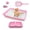Pink, variant on Cat Litter Box Set, Small Cat Kitten Starter Kit, Includes Cats Toilet Kitten Litter Pan with Litter Scoop, Double Dish Cat Bowl, Kittens Mouse and Ball Toy