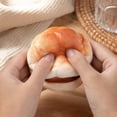 thumbnail image 4 of Cream Pineapple Bun Squishy Toy, Bolo Bao Bread Stress Ball with Cream Filling, Slow Rising Fidget Toy, Anxiety Relief Stress Relief Sensory Toy for Kids Adults, Desk Decor Gift, 4 of 4