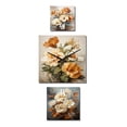 thumbnail image 2 of Designart "Vintage Sepia-Toned Pansies in an Embrace" Pansies Oversized Wall Clock - Set Of 3 - Extra large Clock For Office Décor - Large Traditional Wall Clock, 2 of 6