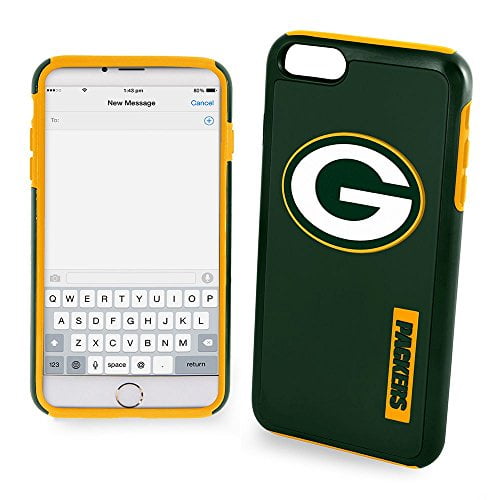 FOCO NFL Green Bay Packers Hybrid Case for iPhone 8 , 7 , 6S , 6  (5.5")