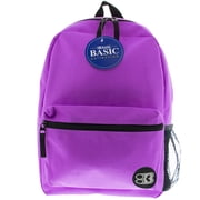 Bazic® Basic 16 Backpack, Purple, 2 Count