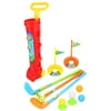 Toy Golf Set for Children Kids Lil Golfers Toy Golf Play Set w/ 4 Balls, 3 Clubs, 2 Practice Holes, 2 Flags, 2 Tees (Colors May Vary)
