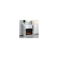 thumbnail image 3 of 47.5 in. Crystal mirrored mantle with wood log insert fireplace, 3 of 4