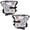 Clear lens Chrome Housing Amber Reflector, variant on CROSSDESIGN Headlights Fit for Ford F150 2015-2017 Headlamps