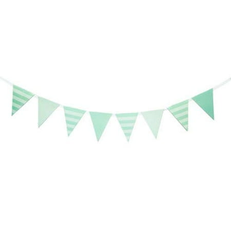 Mint Striped Banner Party Decoration Party Supplies Walmart Com