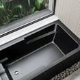 thumbnail image 6 of Voltaire 54" x 30" Left-Hand Drain Alcove Bathtub with Apron in Matte Black, 6 of 12