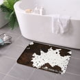 thumbnail image 3 of FJPT Non Slip Flannel Floor Mat Kitchen Mat Cow Print For Bathroom Kitchen Bedroom Decor 31.5x19.7 inch, 3 of 5