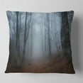 thumbnail image 2 of Designart Autumn Rainy Forest in Crimea - Landscape Photography Throw Pillow - 16x16, 2 of 5